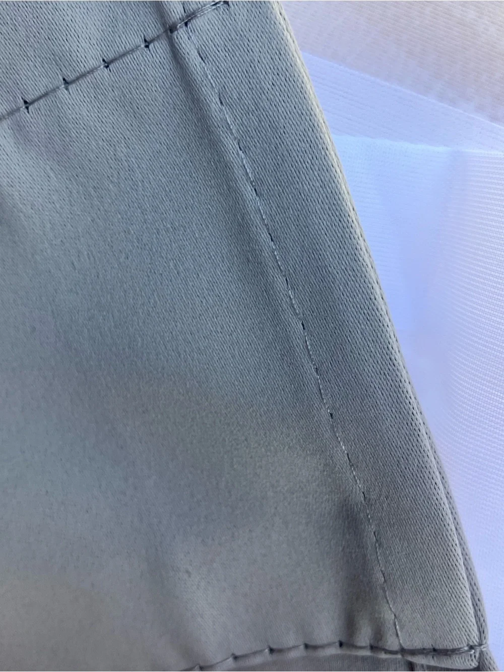 Gray Window Valance Curtain - Soft Solid Color
